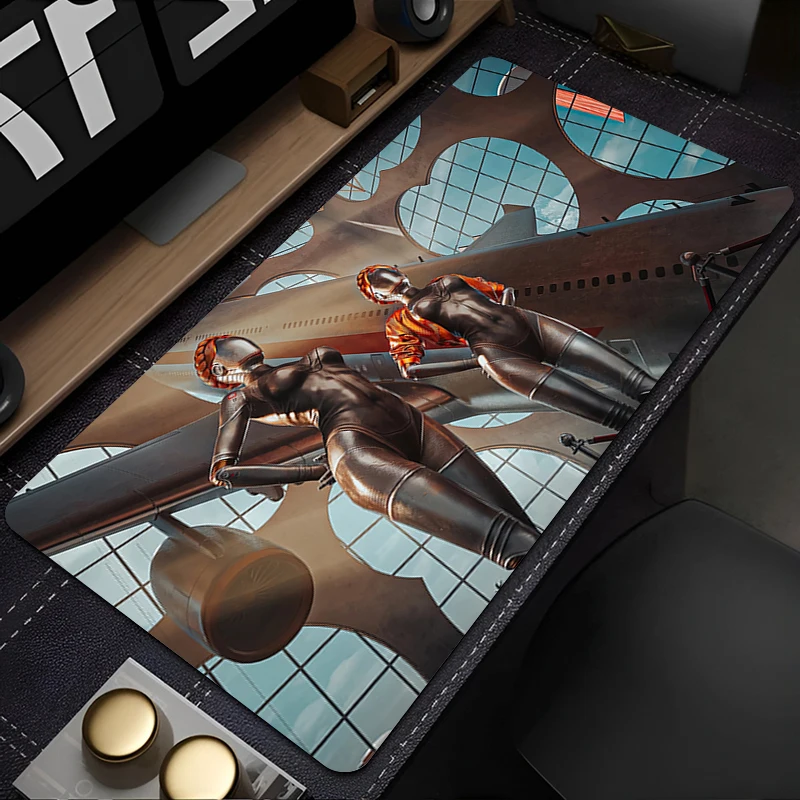 Mouse Pad big Atomic Heart Computer Office Game Table Mats Rubber Anti-slip Gaming Keyboard coaster Long Desk Pads game Mousepad