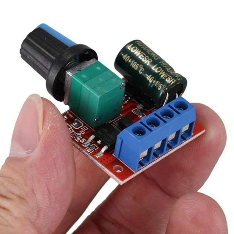 PWM DC Motor Governor 5V-35V Speed Switch 5A Switch Function LED Dimmer