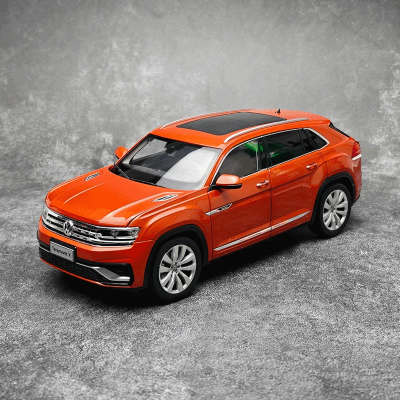 1:18 VW Teramont X 2017 SUV Alloy Car Model Diecasts Metal Off-road Vehicles Car Model High Simulation Collection Kids Toys Gift