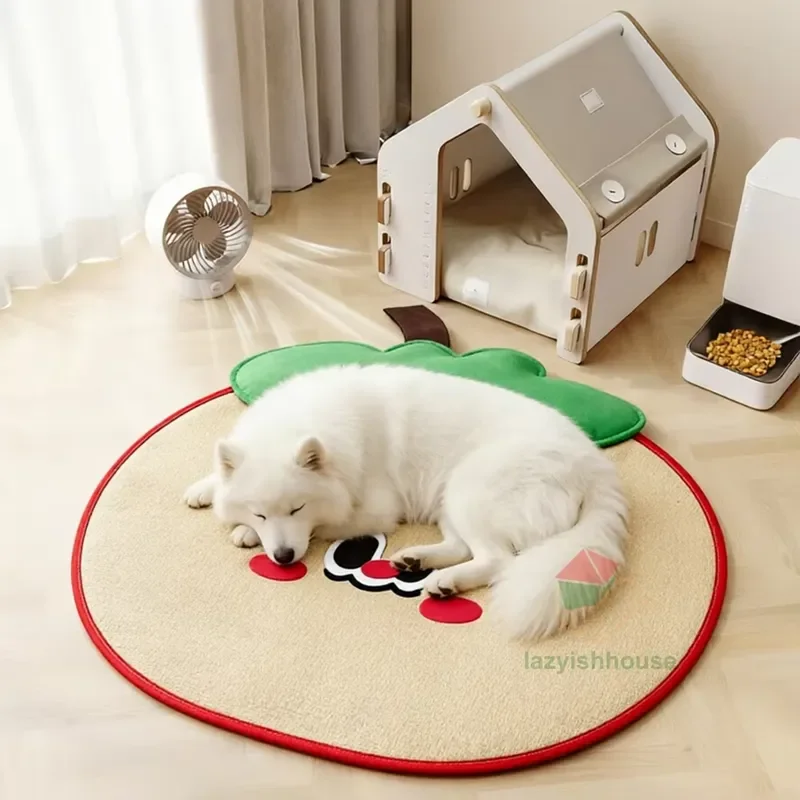 Pet Summer Mat Cute Cat Cooling Sofa Breathable Small Dog Bed Cushion Moistureproof Rattan Wear Cat Mat Accessories Pet