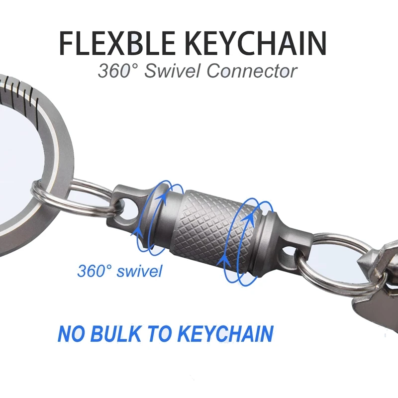 Titanium Quick Release Keychain Mini Universal Swivel Buckle For Bag/Purse/Belt Key Holder Accessory