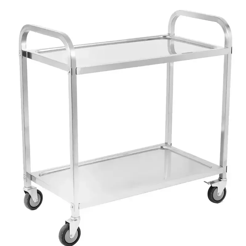 Heavy Duty Multi-Level Kitchen Serving Trolley Cart Commercial   For Hotel Restaurant