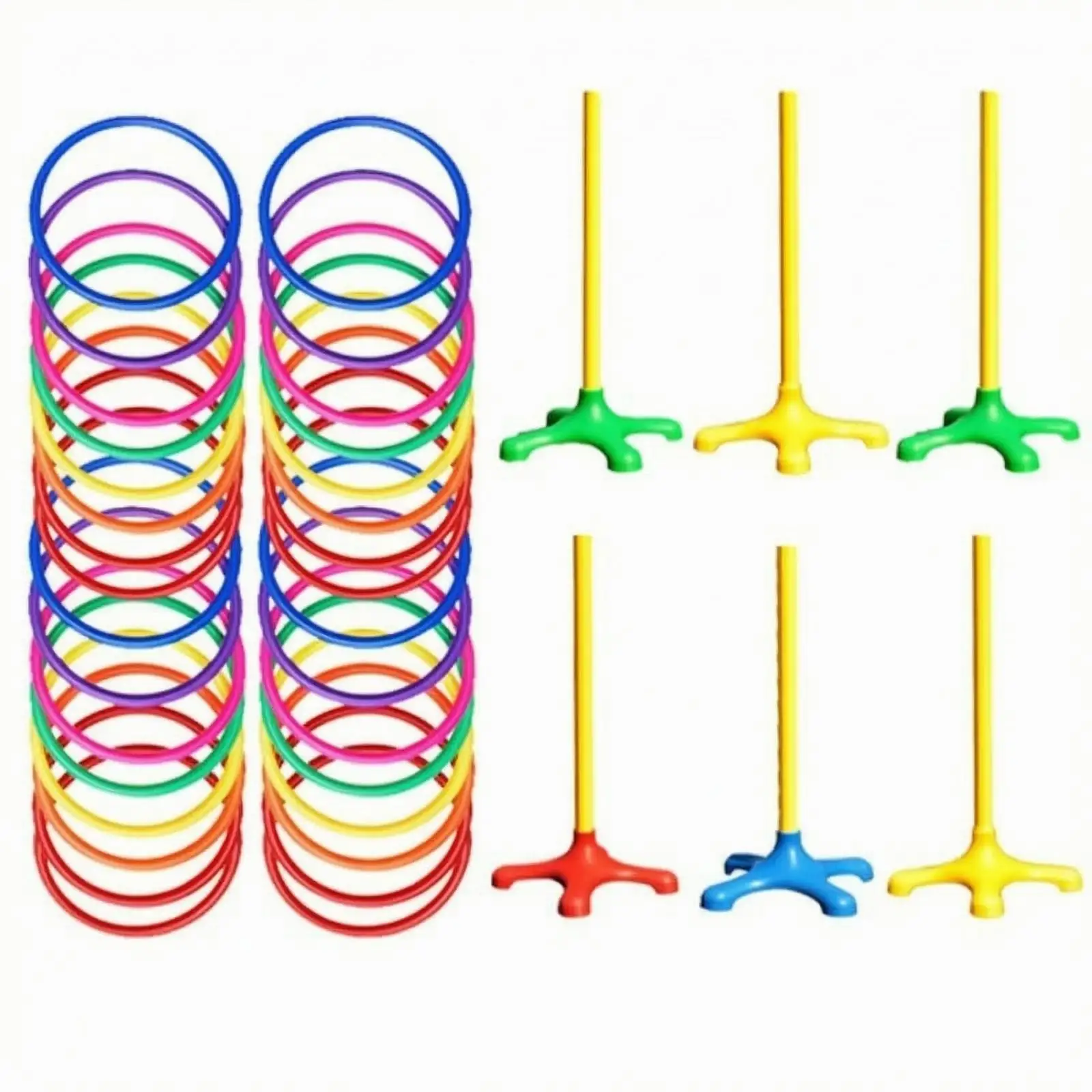 kids-ring-tossing-game-with-cross-base-poles-24-colorful-rings-for-coordination-training