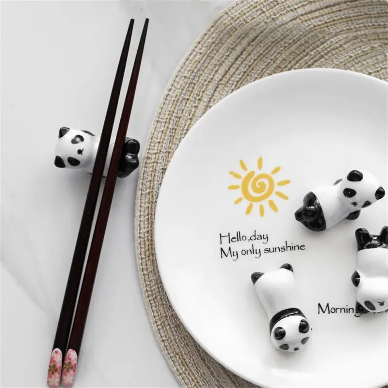 Chopsticks Care Cute Tableware Panda Kitchen Tableware Panda Chopstick Rest Home Table Decoration Fashion Utensil For Kitchen