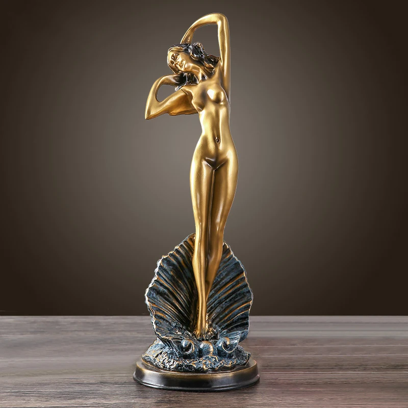 

Statuette Creative Nude Female Art Ornament European Style Decoration Living Room TV Cabinet Entrance Wine Cabinet Decorations