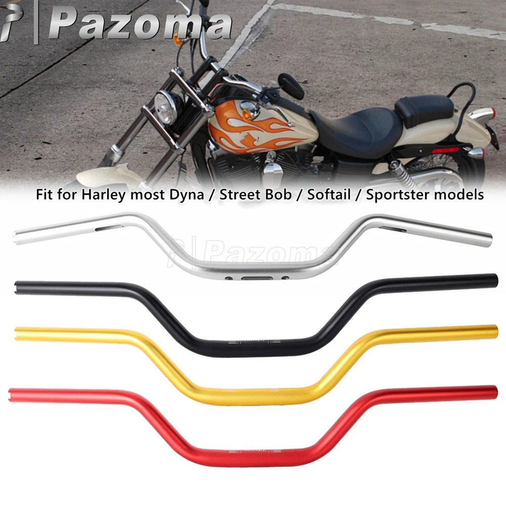 Motorcycle 28mm Drag Handlebar For Harley Sporster XL 1200 883 Dyna Softail 1-1/8 Inch Tapered High Bend Club Style Handle Bars