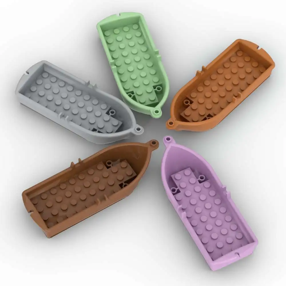 MOC, 1 шт., замена 2551 14x5x2, сменные 21301, строительные блоки для лодок и 2 полые шпильки, кирпичная игрушка, детские рождественские подарки