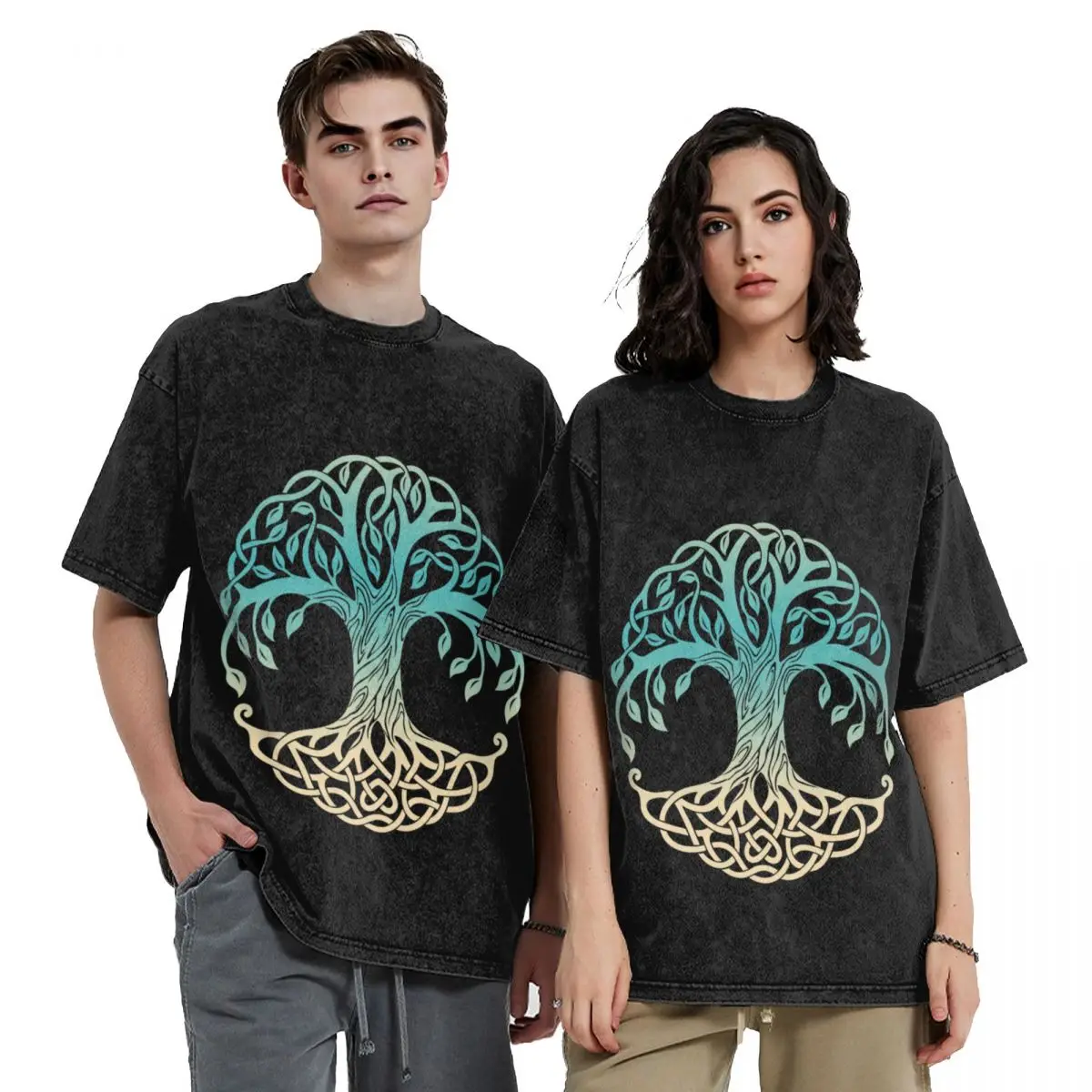

Yggdrasil, Viking Tree Of Life T-Shirt anime clothes vintage mens shirts graphic tee