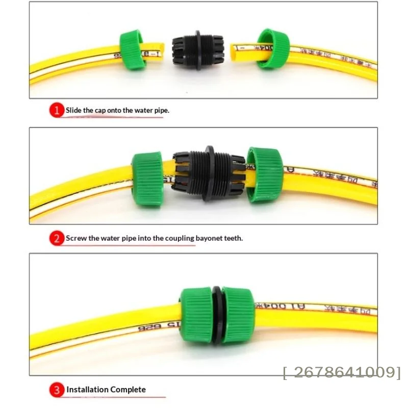 ⚑5Pcs Flexible Hose Connectors Quick Onnect Water Pipe Fittings Water Pipe Extension Connectors Garden Drip Irrigation