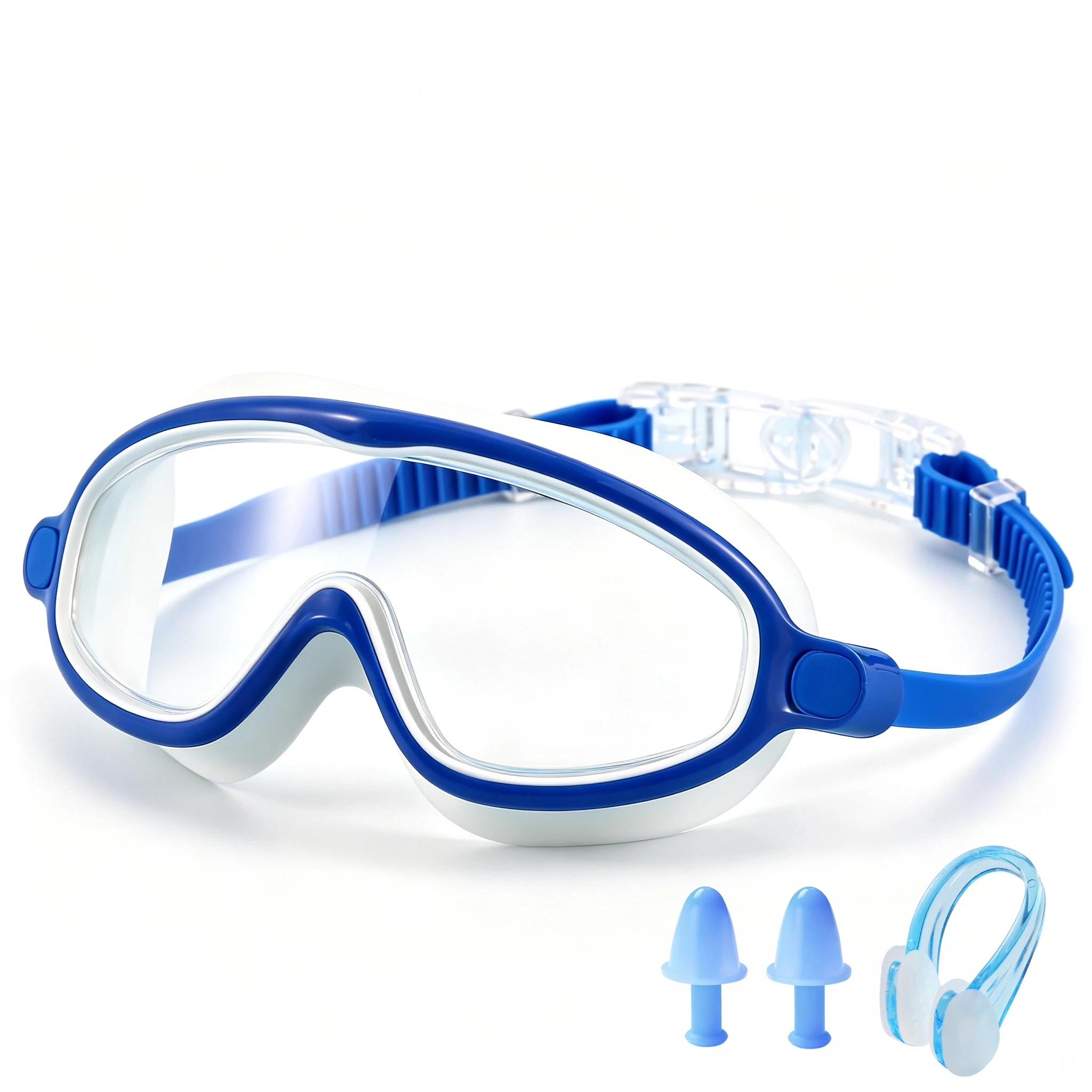 Swim Goggles, Waterproof Anti-Fog Anti-UV Wide View Swimming Goggles for Kids 3-14 view 5