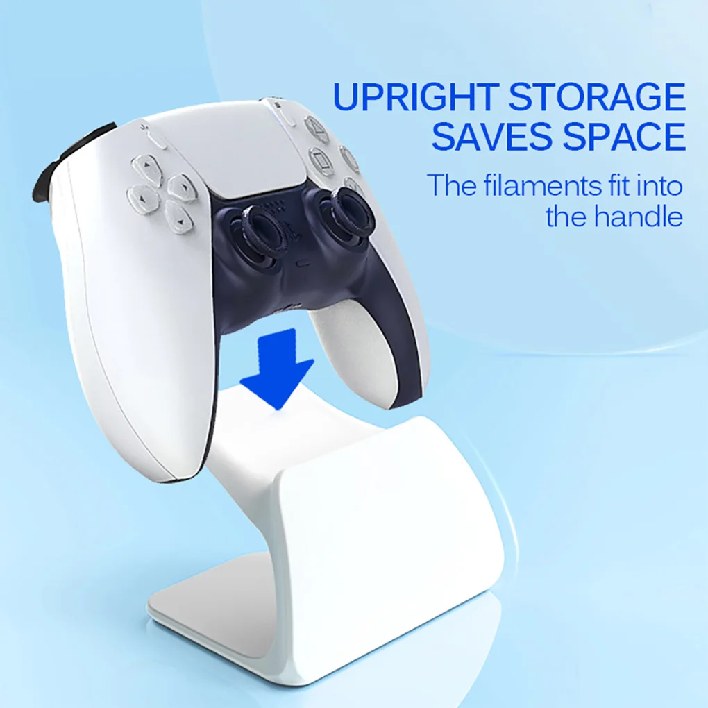 

1 Set Storage Stands Game Pad Accessories Controller Bracket Upgraded Structure Desktop Holder Replacement for PS5