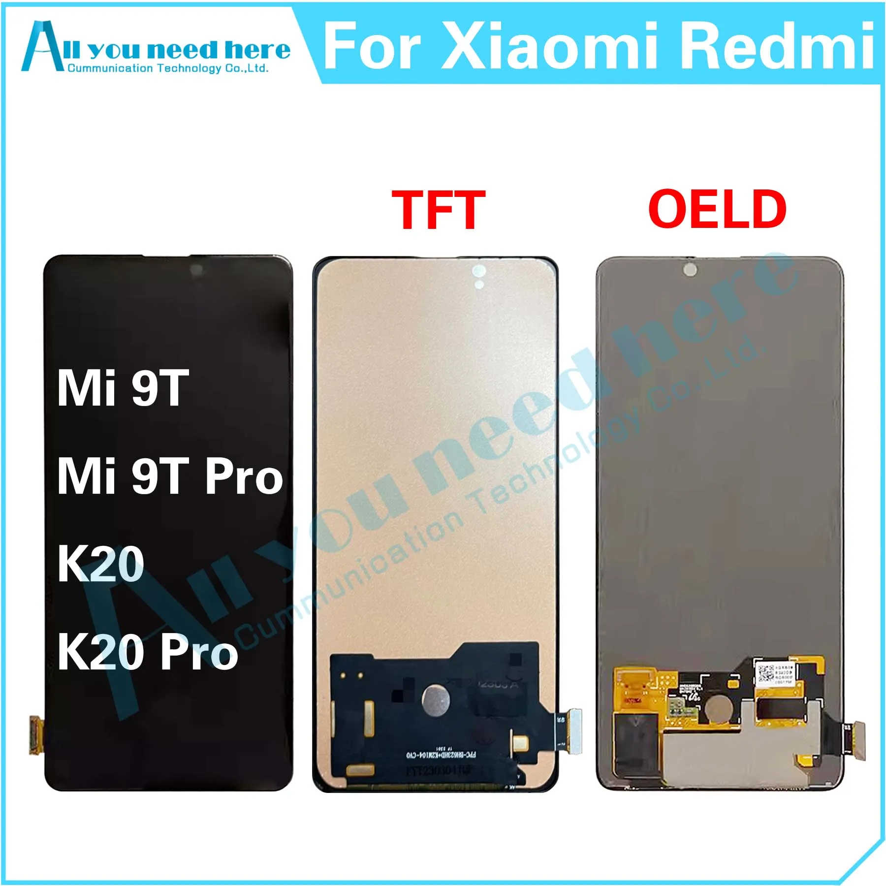 100% Test For Xiaomi Mi 9T Pro / Redmi K20 Pro LCD Display Touch Screen Digitizer Assembly Repair Parts Replacement