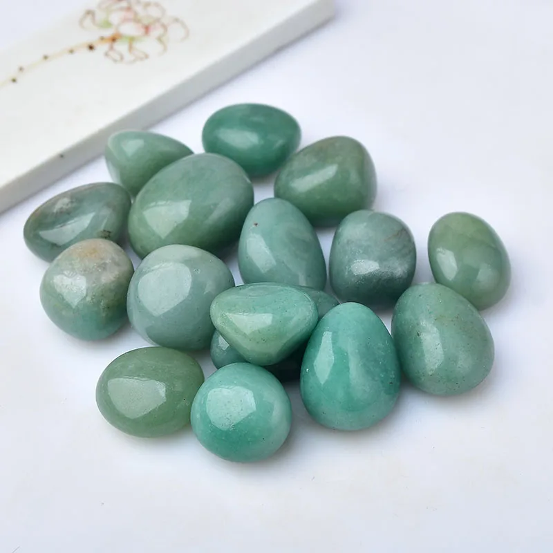 Natural Round Green Aventurine Bulk Tumbled Mineral Energy Healing Crystals Lucky Stones Collection Home Decoration Gift