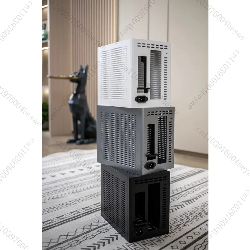 A2 liga de alumínio itx pequeno chassi desktop mini host A4 K39 chassi