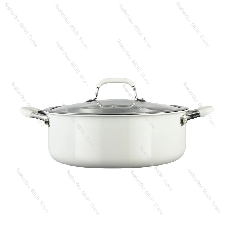 

Ceramic uncoated 316 stainless steel soup pot | Special for household large-capacity binaural hot pot