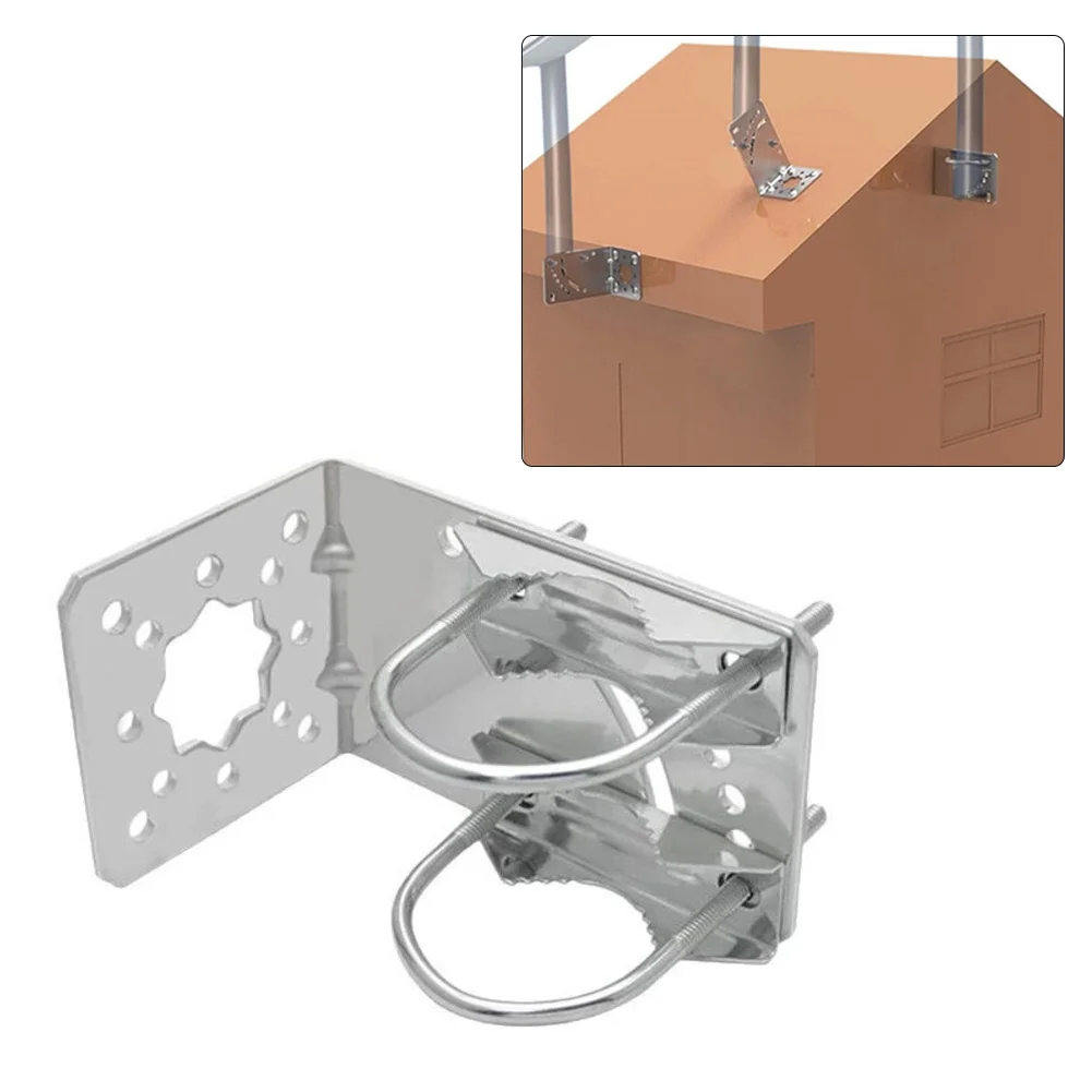 

Vehicle-Mounted Bracket L-Shaped Antenna Mount Adjustable Antenna Mounting Easy Installation Mounting Metal Construction Bracket