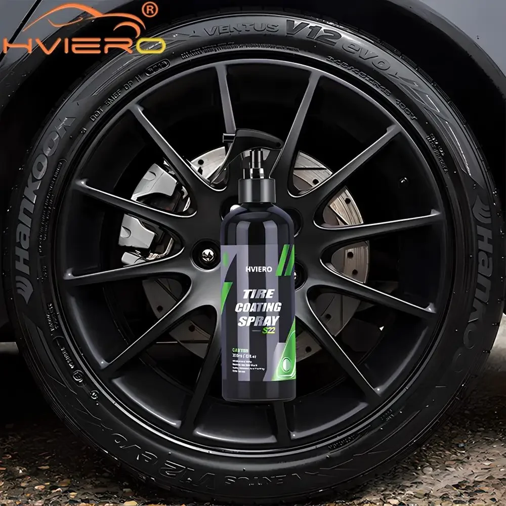 Tyre Gloss Hviero S22 Tire Coating Spray Hydrophobic Sealant Wax for Car Wheel Auto Re-black Shine Chemistry Filler Rust Removal