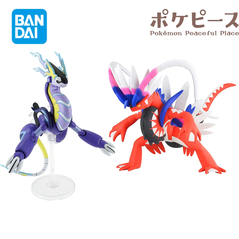 Bandai oficialmente con licencia Pokemon colección de modelos de plástico 59 60 serie Selecta Miraidon Koraidon figura modelo juguete para regalo