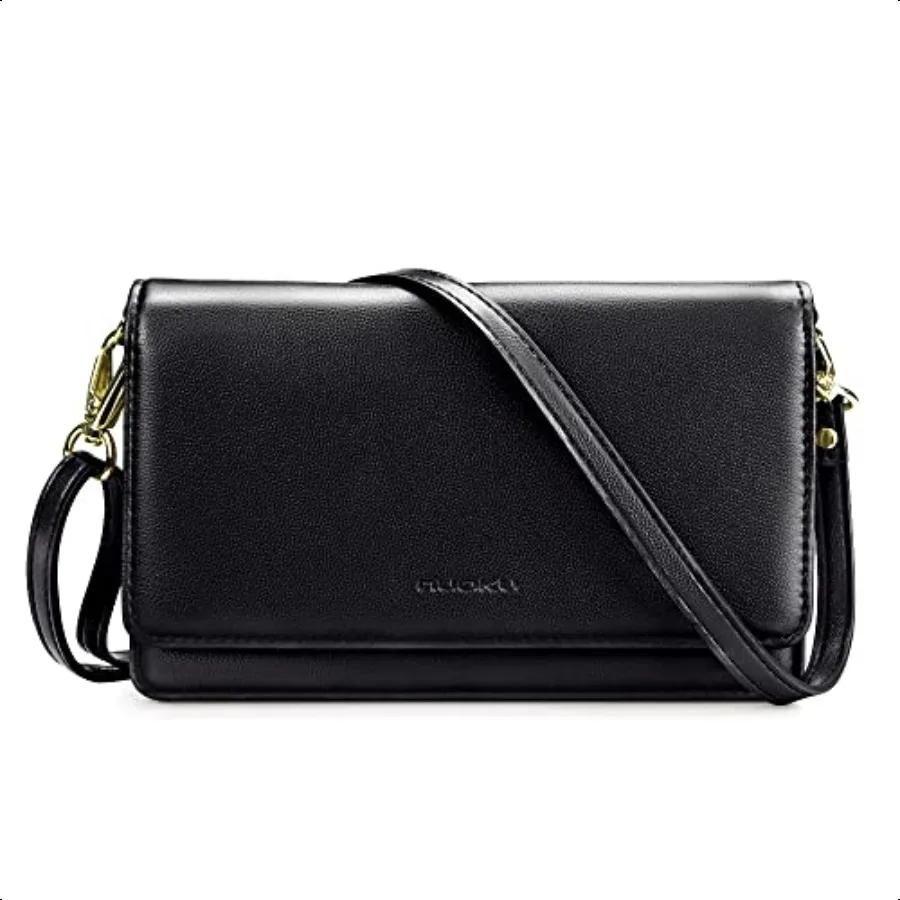

Crossbody Bag for Women Cellphone Little Purse with Credit Card Slots Lightweight Leather Wristlet Wallet
