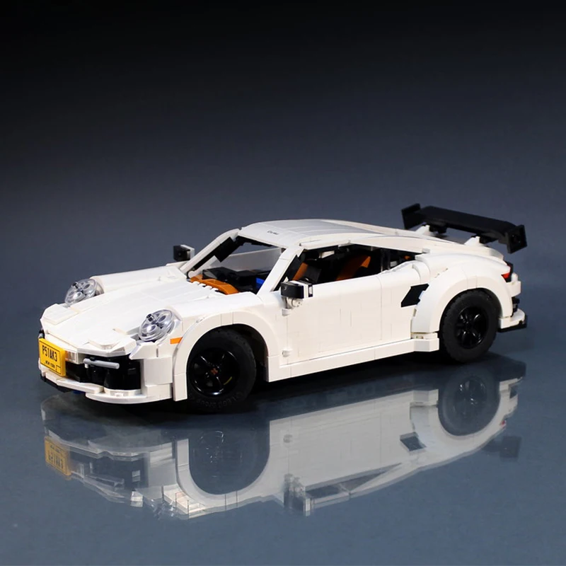 1254pcs New MOC-75782 White Super Sports Car Compatible 10295 Blocks Bricks Educational Puzzle Toys Birthday Gifts