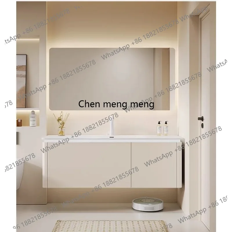 Intelligent Arc Corian Integrated Basin Bathroom Cabinet Combined Toilet Washbasin Cabinet