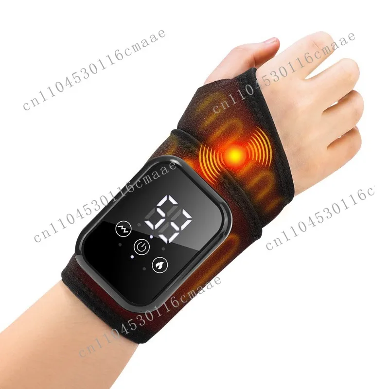 New 3 Kinds of Vibration 3-speed Hot Compress Wrist Protection Electric Touch Screen Hand Massager Timed Universal Pain Relief