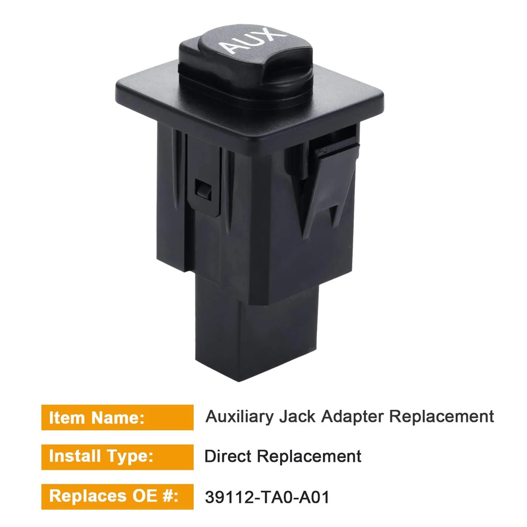 Auxiliary Input Jack Accord Aux Port Replacement 39112-TA0-A01 for Honda Accord Sedan Crosstour Pilot