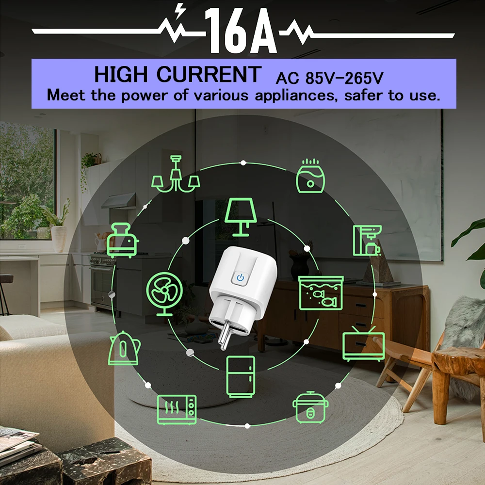 Wireless Remote Control AC220V EV1527 Code 433MHz RFSmart Socket Electric Plug Electrical Outlets for Light Lamp Smart Home 16V