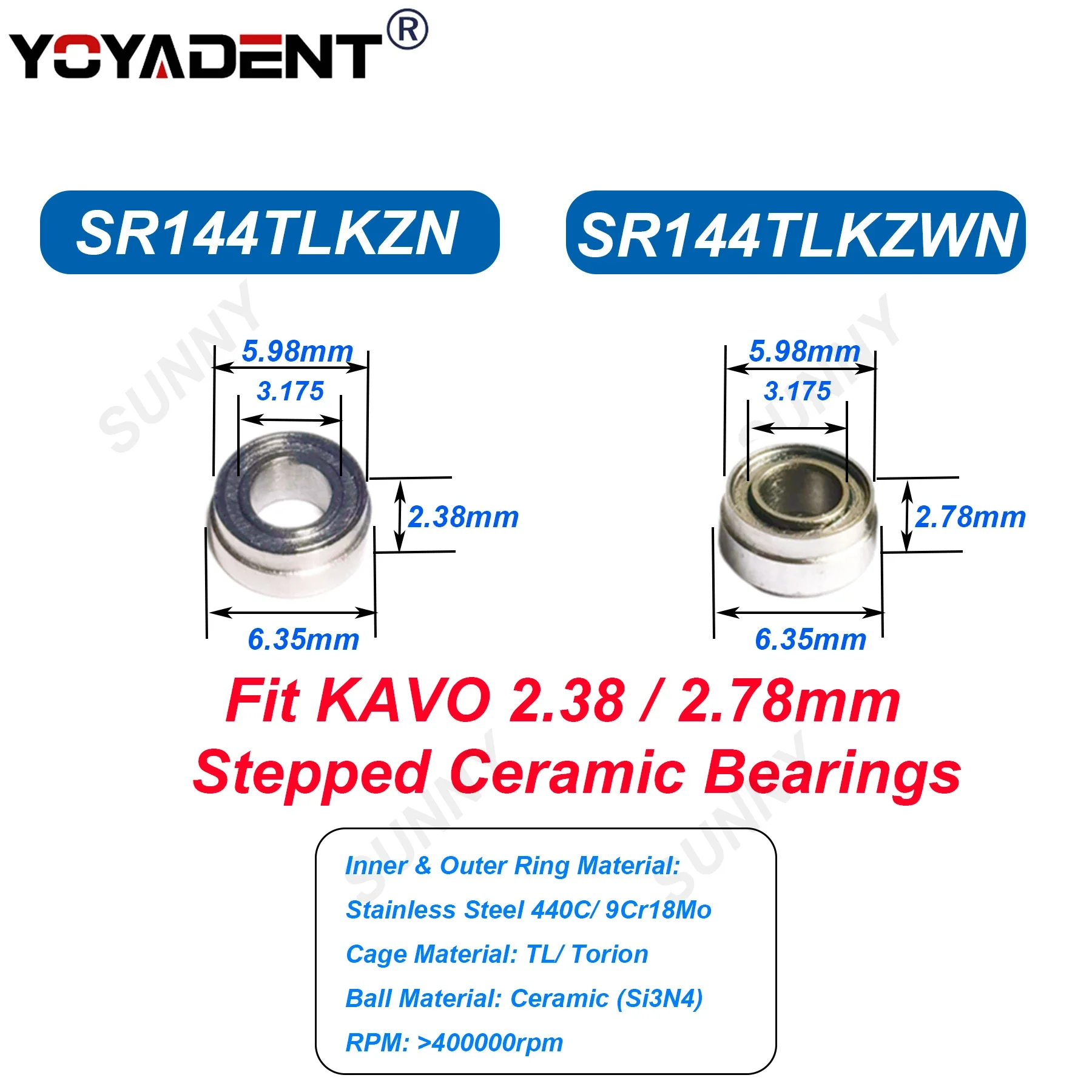 5Pcs Universal Dental Bearing Air Turbine Torque Ceramic Balls Spare Parts Fit W-H NSK KAVO Sirona High Speed Handpiece - Image 5