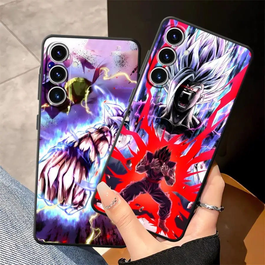 Dragon Ball Goku Schwarze weiche Handyhülle für Samsung Galaxy A22 A52 A23 A53 A24 A55 A36 A51 A73 A35 A25 A71 A26 A72 A41 A32