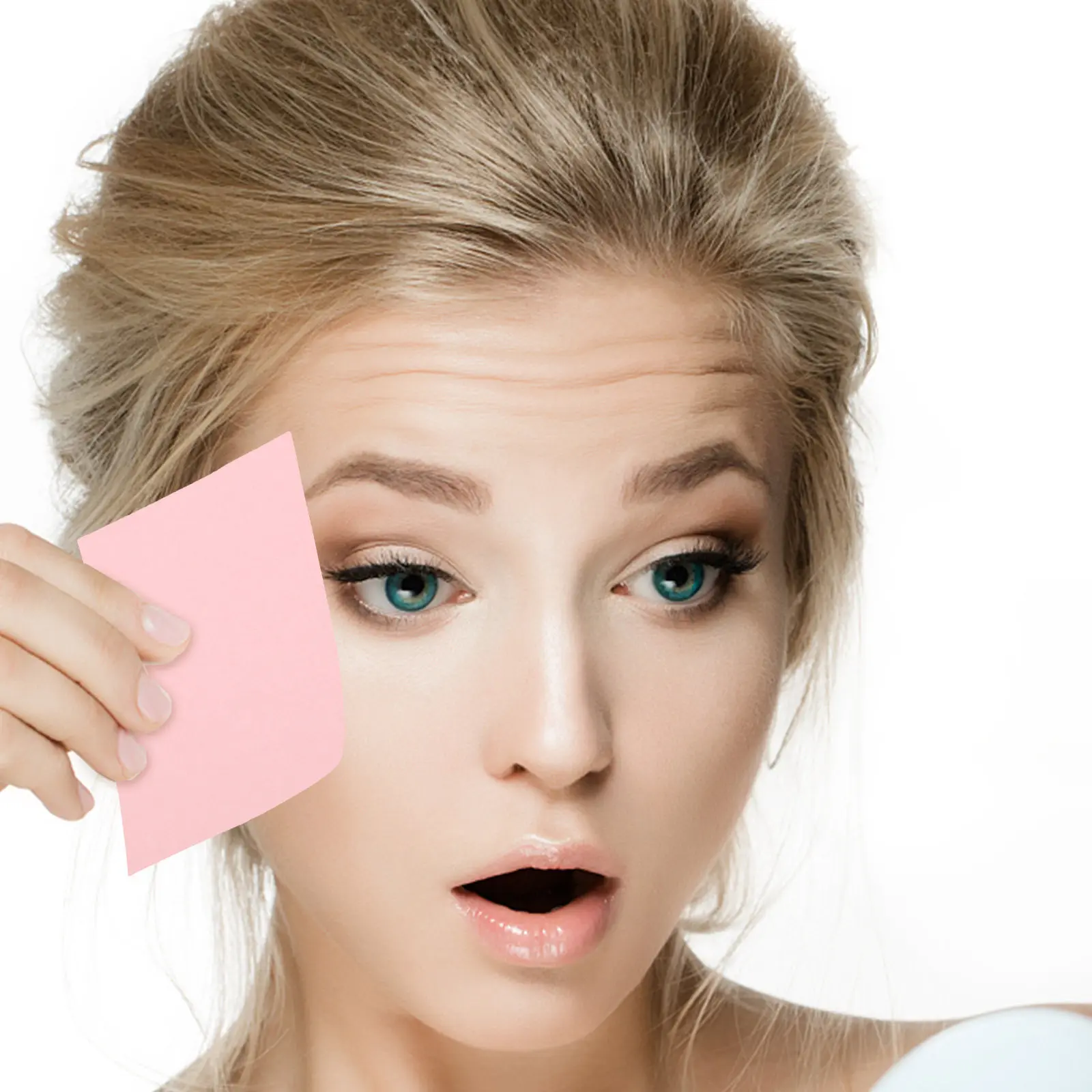 

300 Sheets Facial Oil Control Paper Flax Fiber Oil Absorbing Sheets for Oily Skin Makeup Safe Portable Blotting Tissue for Gym