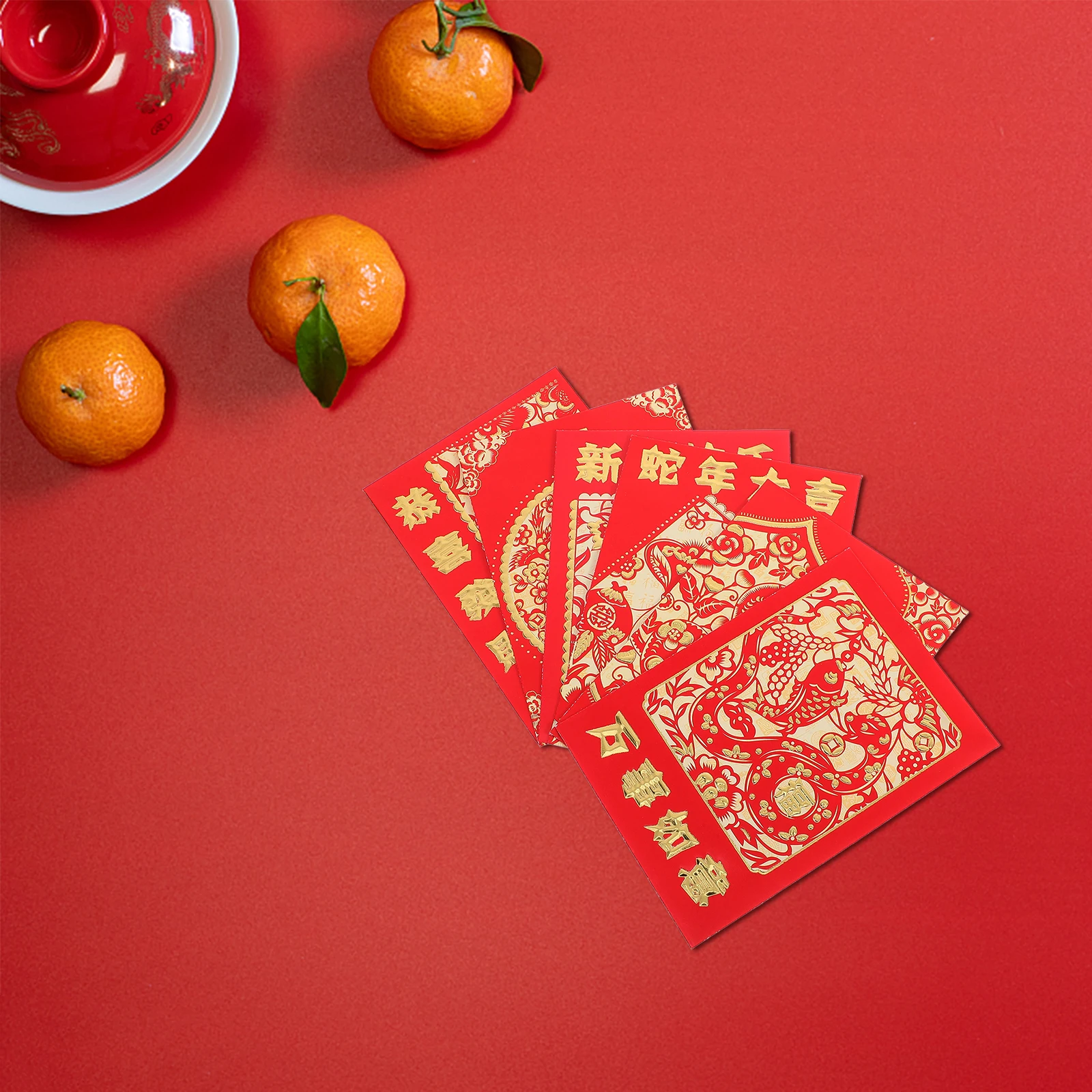 

36 Pcs Cartoon Snake Envelope Chinese Style Red Envelopes New Year Money Pouches for Lucky Envelops Pocket