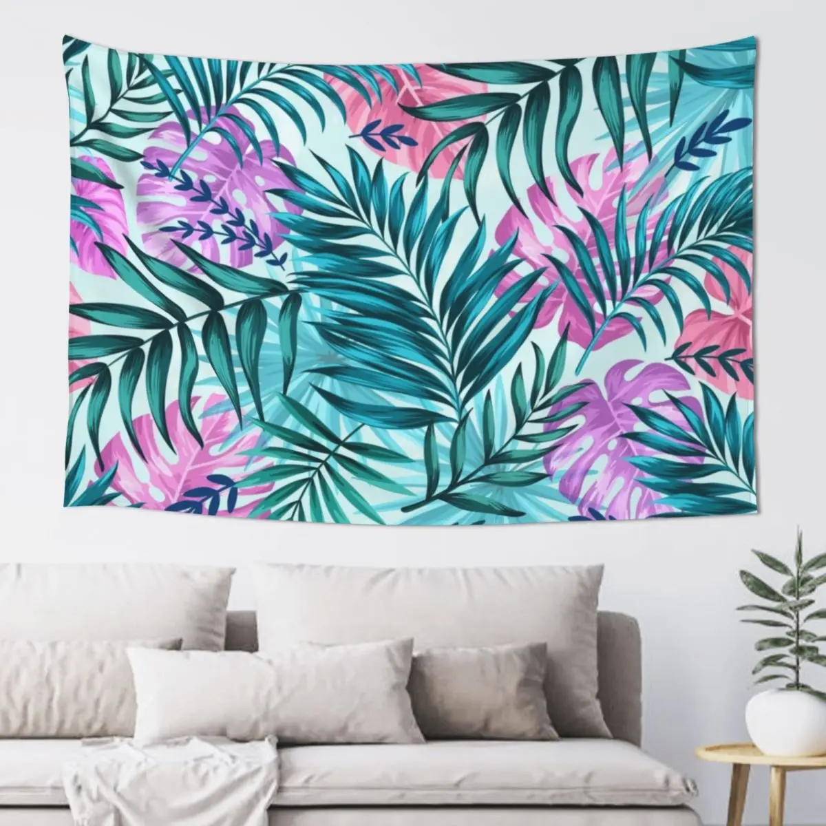 

Colorful Tropical Leaves Tapestry Decoration For Bedroom House Decorations Tapestry