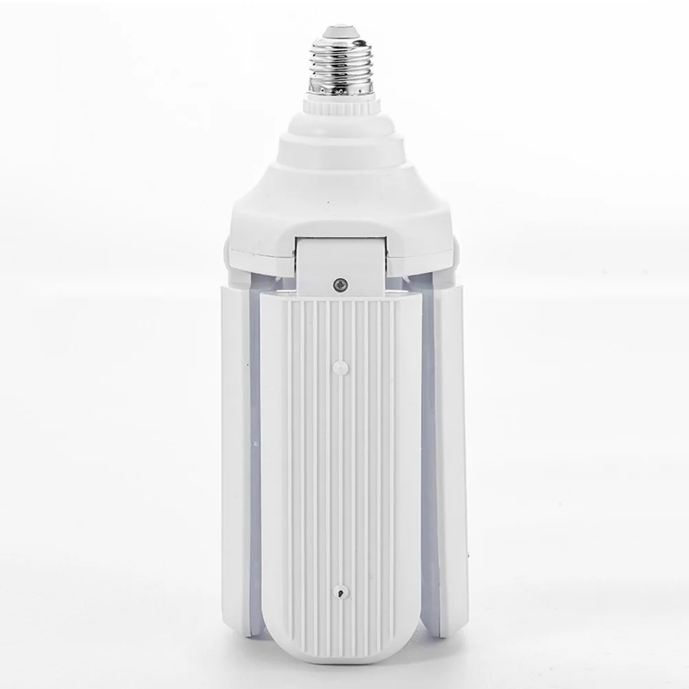 

Foldable Light Bulb 60 W E27 Base 4 Blades Home Lighting Solution Garage White LED Bulbs Easy Install No Glare Long