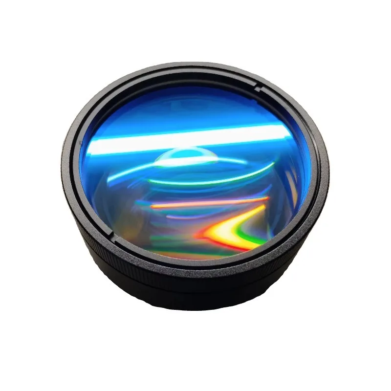 Pezzi di ricambio per apparecchiature Lente di messa a fuoco Lunghezza d'onda 355nm F-theta Lente di messa a fuoco UV Prezzo Lente da campo in fibra per pennarello UV