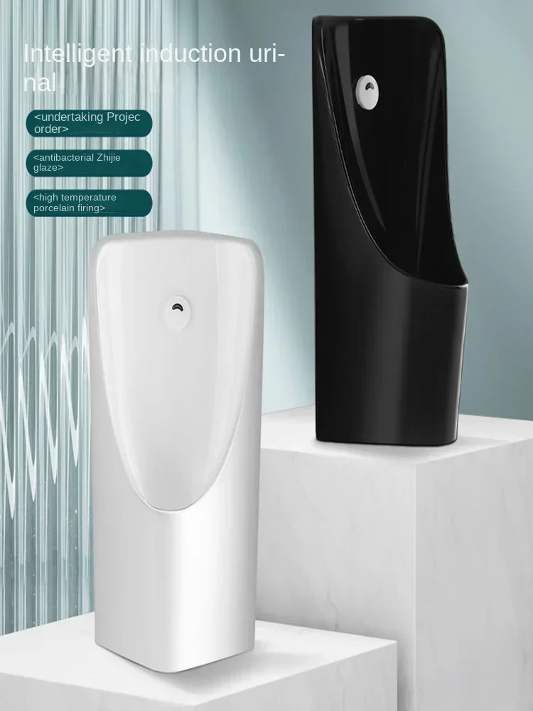 Triangular Type Integrated Wall-mounted Induction Urinal For Home Small Household Type Urinal, Ceramic Men's Urinal BucketHot Sa