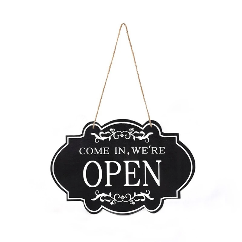 Double-Side Open Closed Sign Open Closed Sign For Window Door Small Business Restaurant Cafe Shop Decoration D2RC