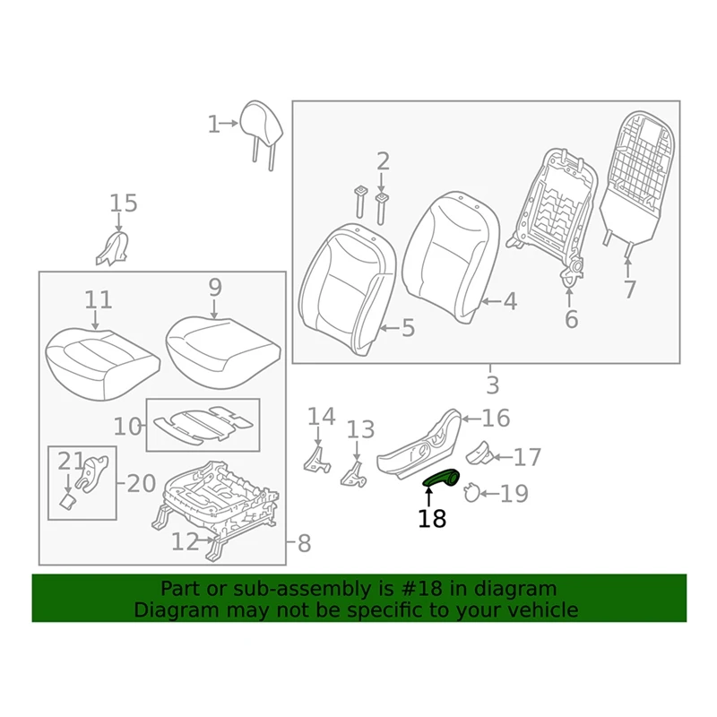 88195-B2000EQ Front Driver Side Seat Adjustment Handle Lever Parts For Kia Soul 2014-2019 Seat Puller Leverage 88195B2000EQ