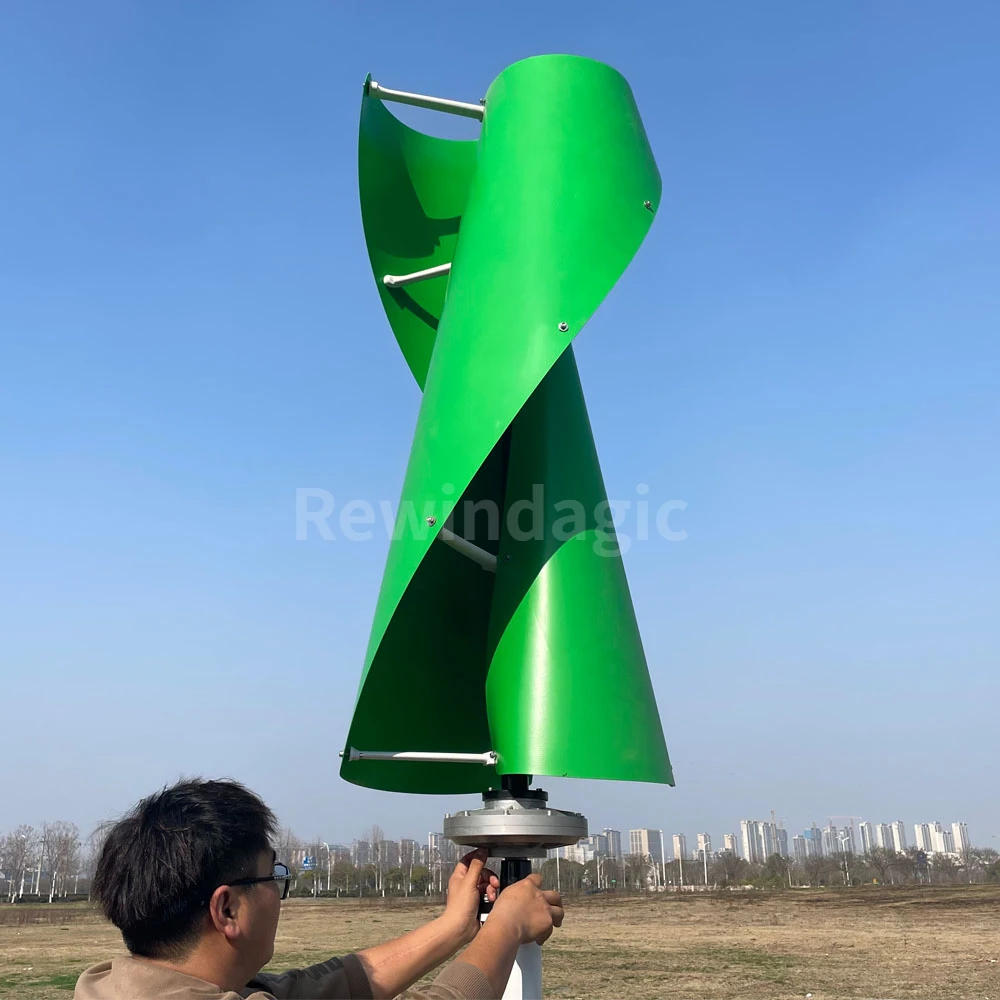 Vertical Wind Turbine Blades 1.05M 1.3M 1.5M Blades For 1000W 2000W 3000W  Wind Generator White Green Black Can be DIY