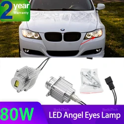 For BMW 3 Series 2009 2010 2011 E90 E91 Facelift LCI Halogen Headlight LED Car Angel Eyes Marker Lights Bulbs Error Free