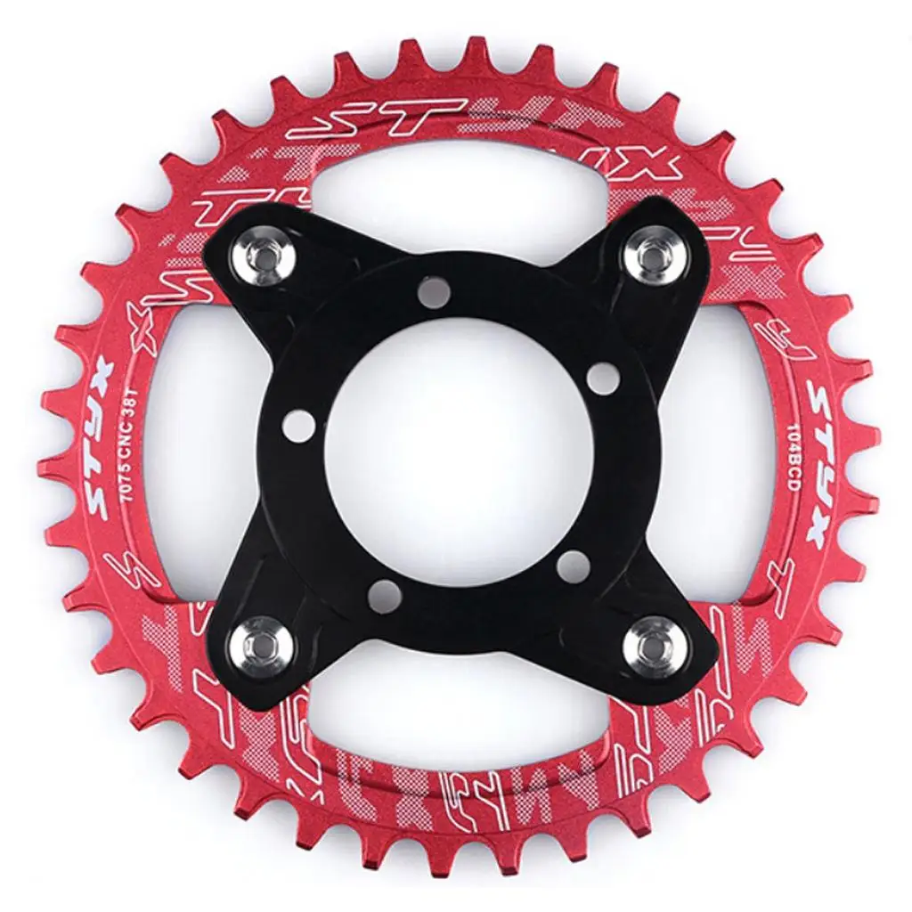 Bicycle Chain Ring Adapter 104BCD 130BCD Chainwheel Spider Aluminum Converter E Bike Components for Bafang BBS01 BBS02 Mid Motor view 6