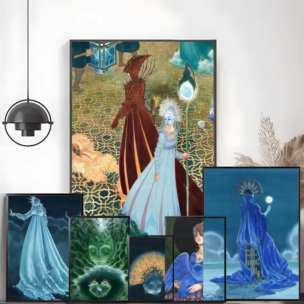 Elves - Danish illustrator Malene Reynolds Laugesen Poster Wall Art Poster Decorative Mural Home Decor Gift Unframed