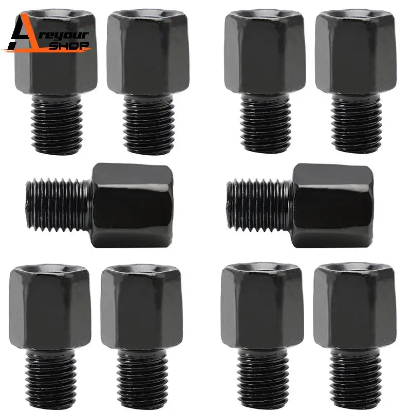 10x Motorcycle Mirror Adapters Adaptors Right-hand turn 8mm to 10mm RH Thread