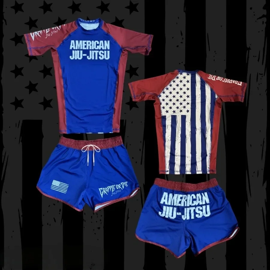 2026 selling top tier JIU-JITSU wrestling sports suit, fast drying, breathable, comfortable and soft set, training sportswear