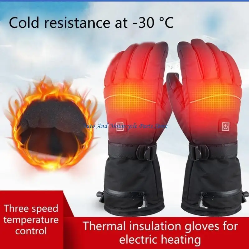 

P9FD Heated Gloves Winter Gloves for Men Women Waterproof Heating Gloves Warm Thermal Touchscreen Cold Weather Gloves Gift
