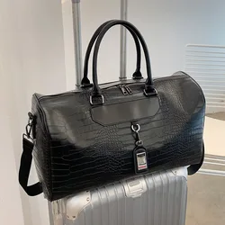 Sac à main en cuir PU imprimé Crocodile pour femmes, sac de voyage de grande capacité, fourre-tout de Sport, de haute qualité