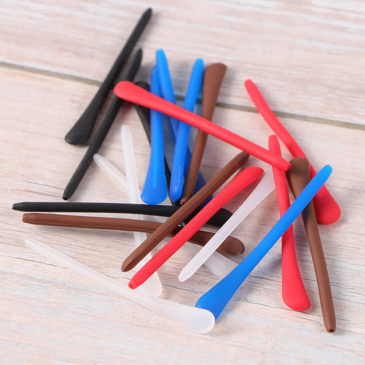 

10Pair Silicone Glasses Temple Sleeve Replacement Leg Cover Soft Safe Hypoallergenic Non Slip Eyewear Frame Cover Accessories