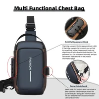 Stylish Men's Sling Bag - Durable Oxford Fabric, Crossbody Chest Pack with Phone Pocket, Zip Closure for Daily Commute 5