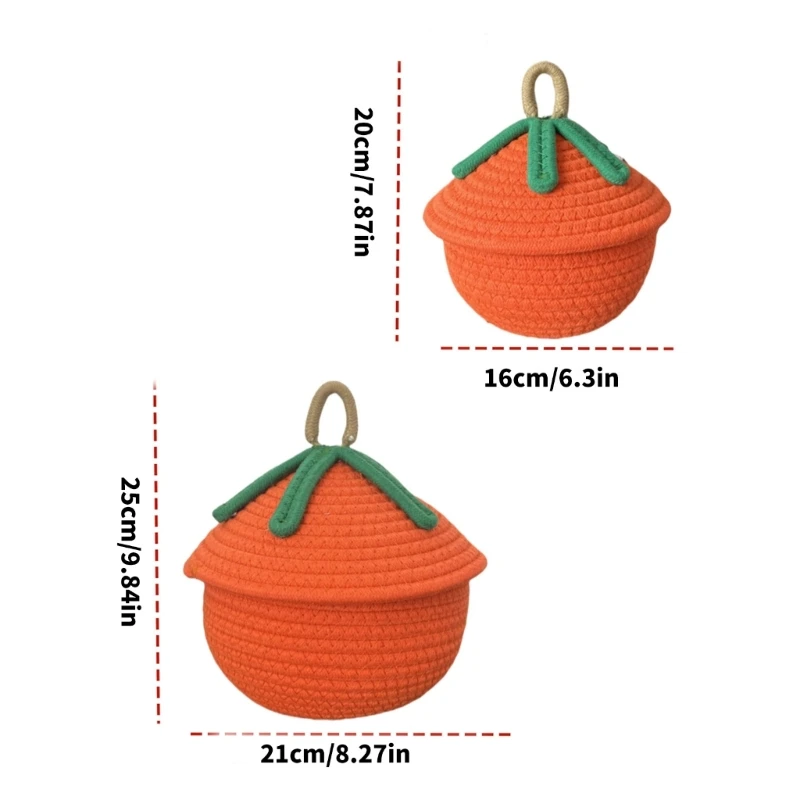 Giải pháp lưu trữ giỏ dây thừng cotton sành điệu để sắp xếp đồ trang điểm và văn phòng phẩm 45BE