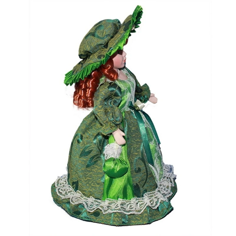 Handmade Victorian Porcelain with Rural Gowns for Adult Kids Home Table Collectable House Decors